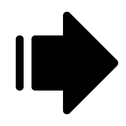 arrow fat line right fill