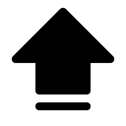 arrow fat line up fill