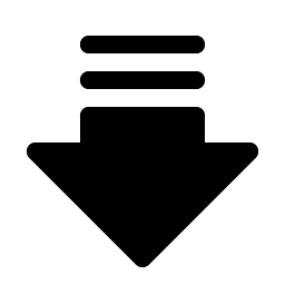 arrow fat lines down fill