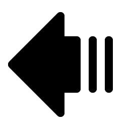 arrow fat lines left fill