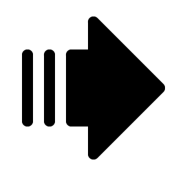 arrow fat lines right fill