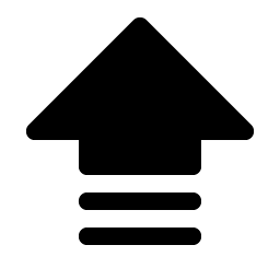 arrow fat lines up fill