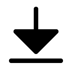 arrow line down fill