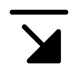 arrow line down right fill