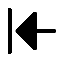 arrow line left fill