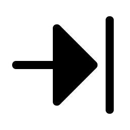 arrow line right fill