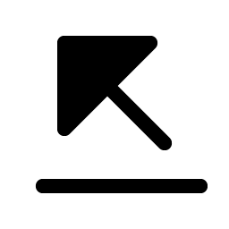 arrow line up left fill