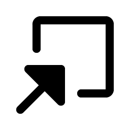 arrow square in fill