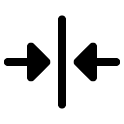 arrows in line horizontal fill