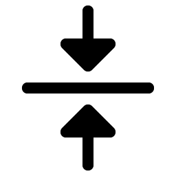 arrows in line vertical fill