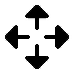 arrows out cardinal fill