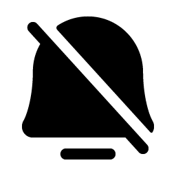 bell simple slash fill