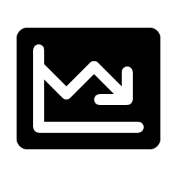 chart line down fill