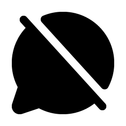 chat circle slash fill