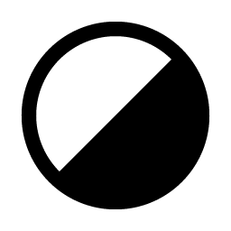 circle half tilt fill