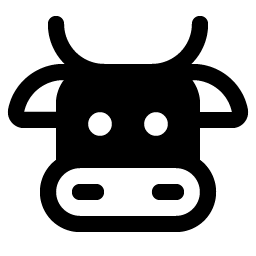 Cow Fill icon - free SVG