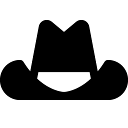 Cowboy Hat Fill icon - free SVG