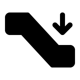 Escalator Down Fill icon