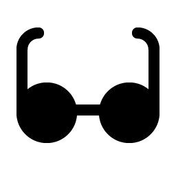 Eyeglasses Fill icon