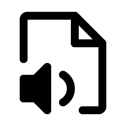 File Audio Fill icon