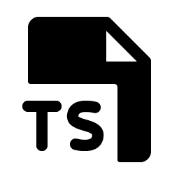 File Ts Fill icon