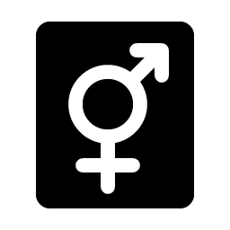 Gender Intersex Fill icon