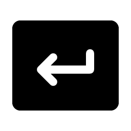 Key Return Fill icon