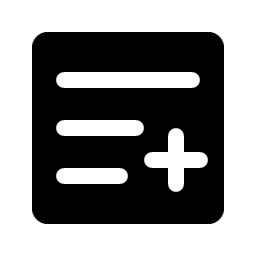 List Plus Fill icon