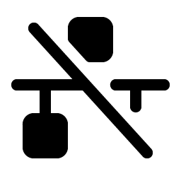 Network Slash Fill icon