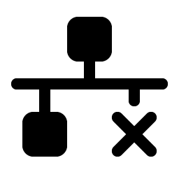 Network X Fill icon