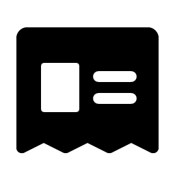 Newspaper Clipping Fill icon