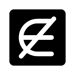 Not Member Of Fill icon