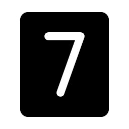 Number Seven Fill icon
