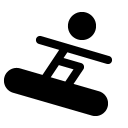 Person Simple Snowboard Fill icon