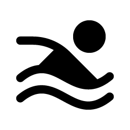 Person Simple Swim Fill icon