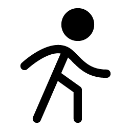Person Simple Walk Fill icon