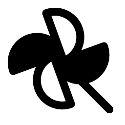 Pinwheel Fill icon - free SVG