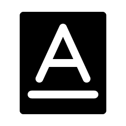 text a underline fill