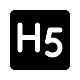 text h five fill