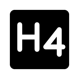 text h four fill