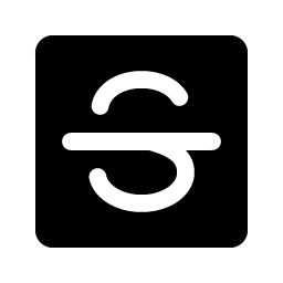 text strikethrough fill