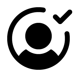 user circle check fill