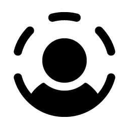 user circle dashed fill