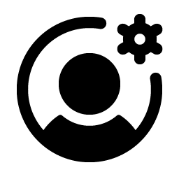 user circle gear fill