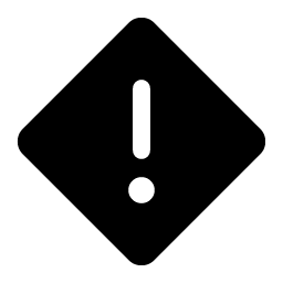 warning diamond fill