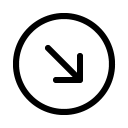 arrow circle down right light