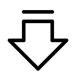 arrow fat line down light