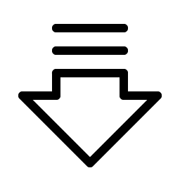 arrow fat lines down light