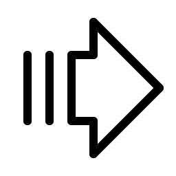 arrow fat lines right light