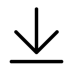 arrow line down light